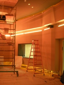 Acoustic Wall Installation